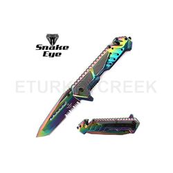 SNAKE EYE TACTICAL RECUSE STYLE SPRING ASSIST KNIFE 4.5 CLOSED
