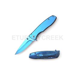 Mirror Finished Aluminum Handle Action Assist Gentleman's Knife
