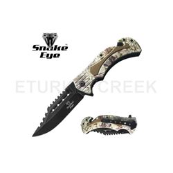 Snake Eye Tactical Spring Assist Knife 4.75" Closed