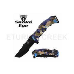 Snake Eye Tactical Spring Assist Knife 4.5" Closed