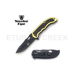 Snake Eye Tactical Spring Assist Knife 4.5" Closed