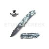 Image 1 : Snake Eye Tactical Spring Assist Rescue Knife 4.5" Closed
