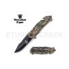 Image 1 : Snake Eye Tactical Spring Assist Rescue Knife 4.5" Closed