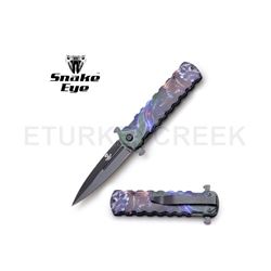Snake Eye Tactical Spring Assist Knife 4.5" Closed
