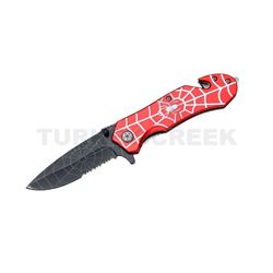 Spider Collection Rescue Style Spring Assist Knife 4.5" Closed