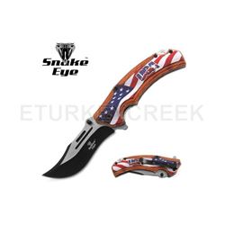 Snake Eye Tactical Spring Assist Knife 4.75" Closed