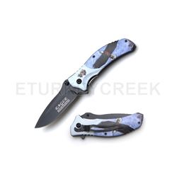 Snake Eye Tactical Spring Assist Knife 4.5" Closed