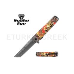 Snake Eye Tactical Spring Assist Knife 4.75" Closed