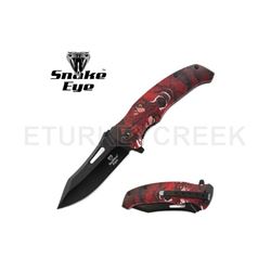 Snake Eye Tactical Spring Assist Knife Wild Life Collection 4.75"
