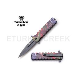 Snake Eye Tactical Spring Assist Knife 4.5" Closed