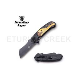 Snake Eye Tactical Spring Assist Knife 4.75" Closed