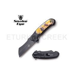 Snake Eye Tactical Spring Assist Knife 4.75" Closed