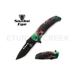 Snake Eye Tactical Spring Assist Knife 4.75" Closed