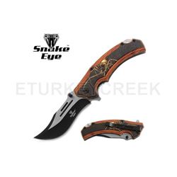 Snake Eye Tactical Spring Assist Knife 4.75" Closed