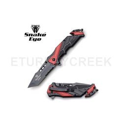 Snake Eye Tactical Spring Assist Knife 4.75" Closed