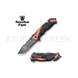 Snake Eye Tactical Spring Assist Knife 4.5" Closed