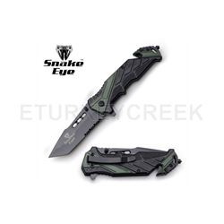 Snake Eye Tactical Spring Assist Knife 4.5" Closed