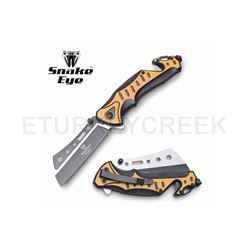 Snake Eye Tactical Spring Assist Knife 4.75" Closed