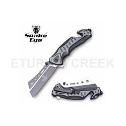 Snake Eye Tactical Spring Assist Knife 4.75" Closed