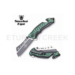 Snake Eye Tactical Spring Assist Knife 4.75" Closed
