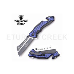 Snake Eye Tactical Spring Assist Knife 4.75" Closed