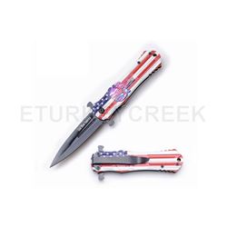 Snake Eye Tactical Spring Assist Knife 4.5" Closed