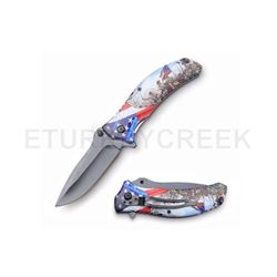 Snake Eye Tactical Spring Assist Knife 4.5" Closed