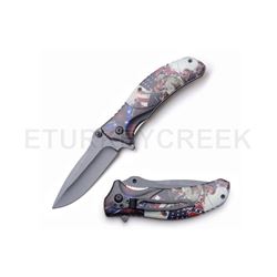 Snake Eye Tactical Spring Assist Knife 4.5" Closed