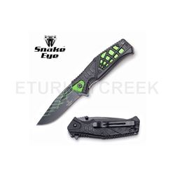 Snake Eye Tactical Spring Assist Knife 4.5" Closed