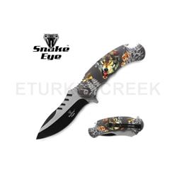 Snake Eye Wild Life Collection Spring Assist Knife 5" Closed
