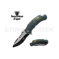 Snake Eye Wild Life Collection Spring Assist Knife 5" Closed