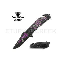 Snake Eye Tactical Spring Assist Knife 4.5" Closed