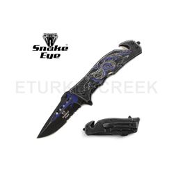 Snake Eye Tactical Spring Assist Knife 4.5" Closed