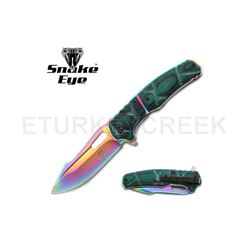 Snake Eye Tactical Spring Assist Knife 4.75" Closed