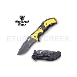 Snake Eye Tactical Spring Assist Knife 5" Closed