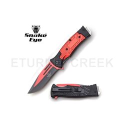 Snake Eye Tactical Spring Assist Knife 5" Closed 2 tone Blade