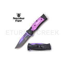 Snake Eye Tactical Spring Assist Knife 5" Closed 2 tone Blade