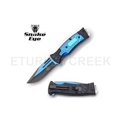 Snake Eye Tactical Spring Assist Knife 5" Closed 2 tone Blade