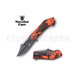 Snake Eye Tactical Spring Assist Knife 4.75" Closed