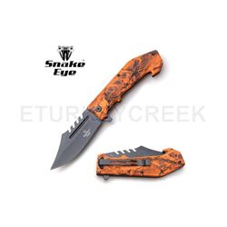 Snake Eye Tactical Spring Assist Knife 4.75" Closed