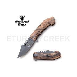 Snake Eye Tactical Spring Assist Knife 4.75" Closed