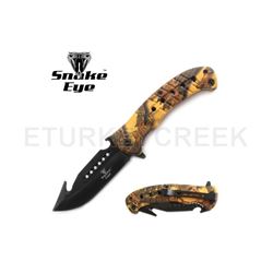 Snake Eye Tactical Spring Assist Knife 4.75" Closed