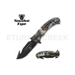 Snake Eye Tactical Spring Assist Knife 4.75" Closed