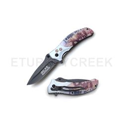 Snake Eye Tactical Spring Assist Knife 4.5" Closed