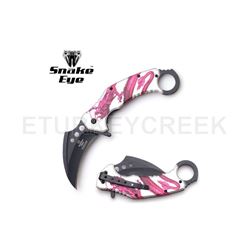 Snake Eye Tactical Karambit Spring Assist Knife 5.25" Closed