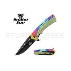 Snake Eye Tactical Spring Assist Knife 4.5" Closed