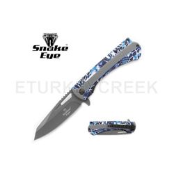 Snake Eye Tactical Spring Assist Metal Knife 4.5" Closed