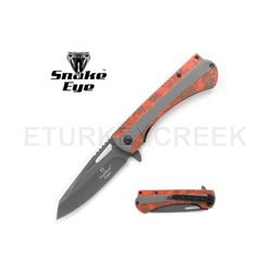 Snake Eye Tactical Spring Assist Metal Knife 4.5" Closed