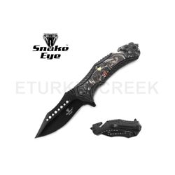 Snake Eye Tactical Spring Assist Knife 4.5" Closed