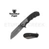 Image 1 : Snake Eye Tactical Spring Assist Knife Drop Point Blade 4.75"